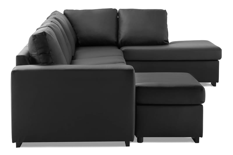 U-soffa Alter XXL med Divan Vänster - Svart - Möbler - Soffa - U-soffa