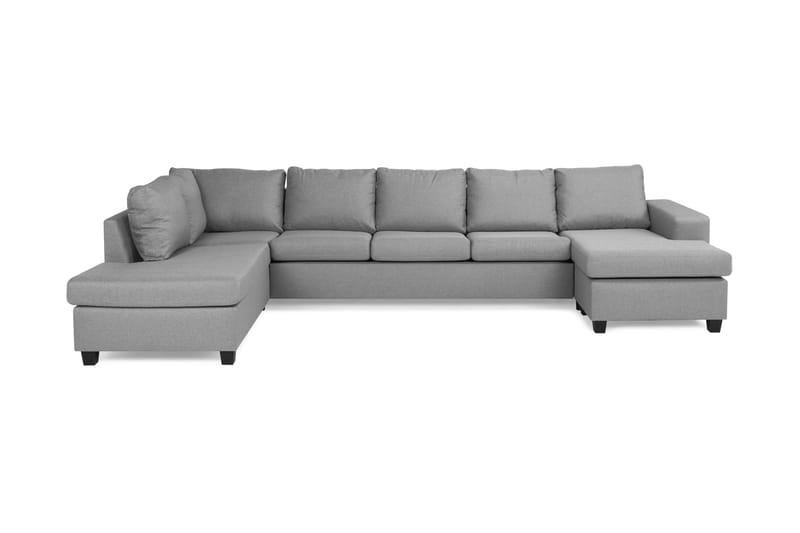 U-soffa Houston Large med Divan Höger - Grå - 2 sits soffa med divan - 4 sits soffa med divan - Sammetssoffa - Skinnsoffa - 3 sits soffa med divan - U-soffa