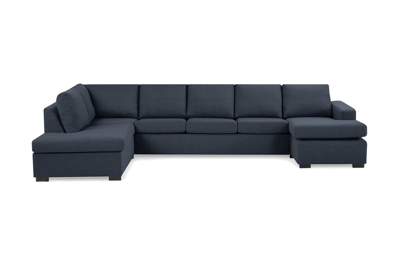 U-soffa Nevada XL Divan Höger - Mörkblå - 2 sits soffa med divan - 4 sits soffa med divan - Sammetssoffa - Skinnsoffa - 3 sits soffa med divan - U-soffa