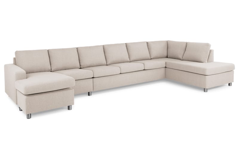 U-soffa Nevada XXL Divan Vänster - Beige - Möbler - Soffa - U-soffa