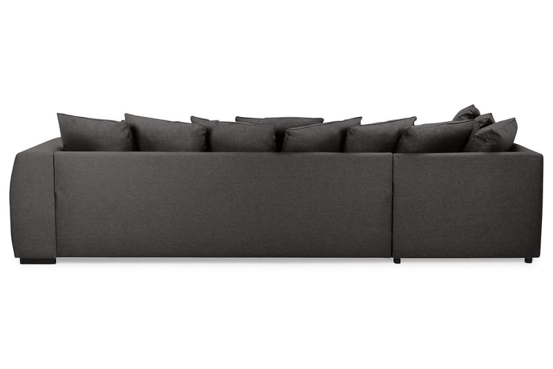 U-soffa Ontario med Divan Höger inkl Kuvertkuddar - Mörkgrå - 2 sits soffa med divan - 4 sits soffa med divan - Sammetssoffa - Skinnsoffa - 3 sits soffa med divan - U-soffa