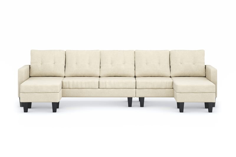 Vislanda 5-sits Soffa med Dubbeldivan - Beige - Möbler - Soffa - U-soffa