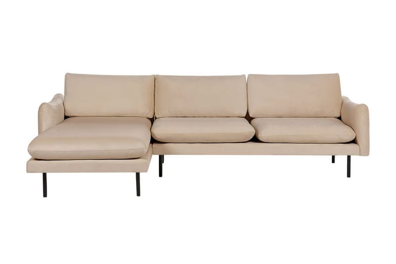 Woodal Hörnsoffa 4-sits - Beige/Svart - Möbler - Soffa - Hörnsoffa