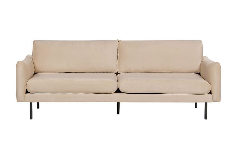 Woodal Soffa 3-sits - Beige/Svart - Möbler - Soffa - 3 sits soffa