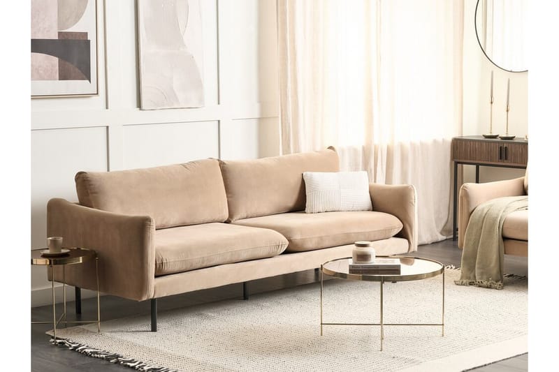 Woodal Soffa 3-sits - Beige/Svart - Möbler - Soffa - 3 sits soffa