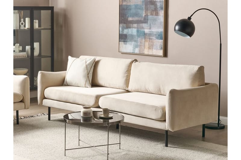 Woodal Soffa 3-sits - Beige/Svart - Möbler - Soffa - 3 sits soffa