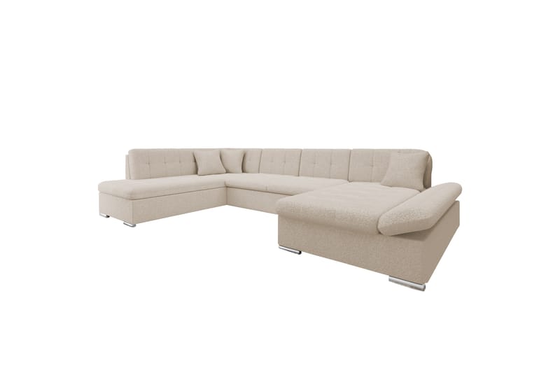 Zumar Soffa med Divan och Schäslong 4-sits - Beige - Möbler - Soffa - Divansoffa & schäslongsoffa - 4 sits soffa med divan