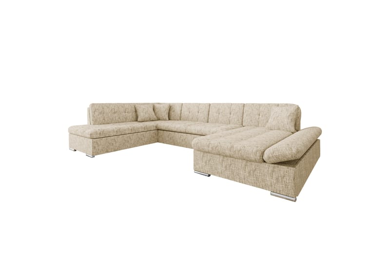 Zumar Soffa med Divan och Schäslong 4-sits - Beige - Möbler - Soffa - Divansoffa & schäslongsoffa - 4 sits soffa med divan