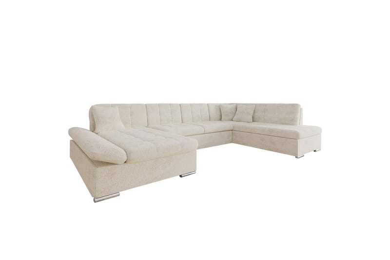 Zumar Soffa med Divan och Schäslong 4-sits - Beige - Möbler - Soffa - Divansoffa & schäslongsoffa - 4 sits soffa med divan