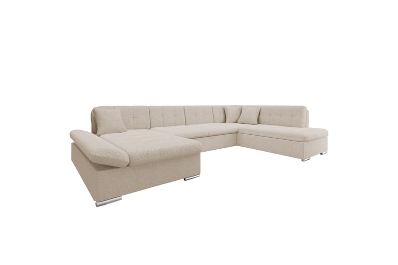 Zumar Soffa med Divan och Schäslong 4-sits - Beige - Möbler - Soffa - Divansoffa & schäslongsoffa - 4 sits soffa med divan