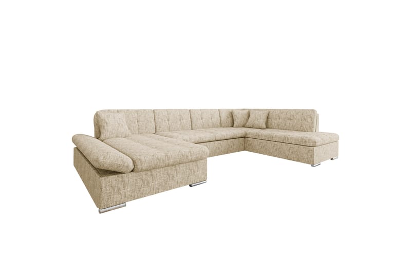 Zumar Soffa med Divan och Schäslong 4-sits - Beige - Möbler - Soffa - Divansoffa & schäslongsoffa - 4 sits soffa med divan