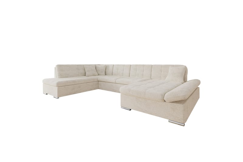 Zumar Soffa med Divan och Schäslong 4-sits - Beige - Möbler - Soffa - Divansoffa & schäslongsoffa - 4 sits soffa med divan