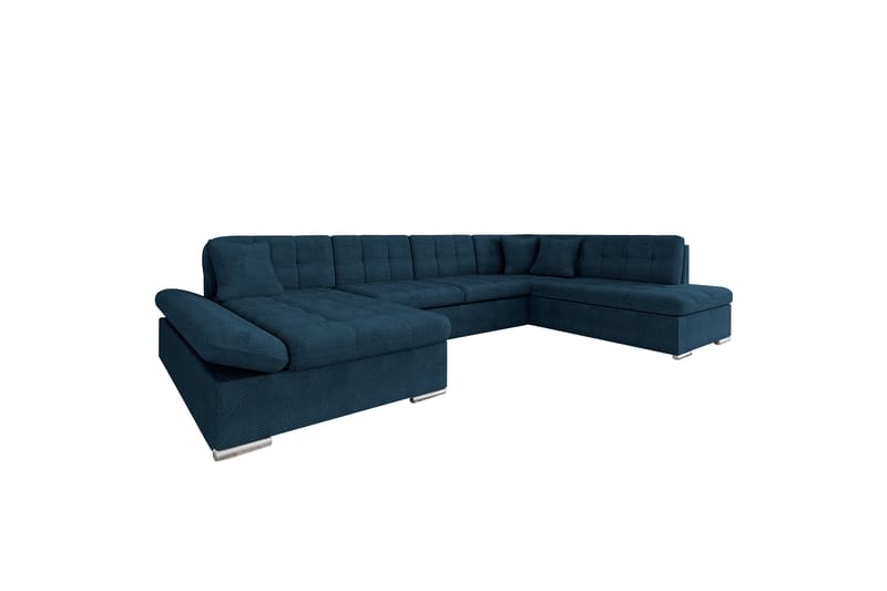 Zumar Soffa med Divan och Schäslong 4-sits - Blå - Möbler - Soffa - Divansoffa & schäslongsoffa - 4 sits soffa med divan