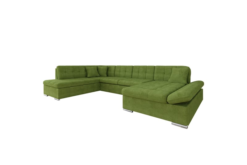 Zumar Soffa med Divan och Schäslong 4-sits - Grön - Möbler - Soffa - Divansoffa & schäslongsoffa - 4 sits soffa med divan