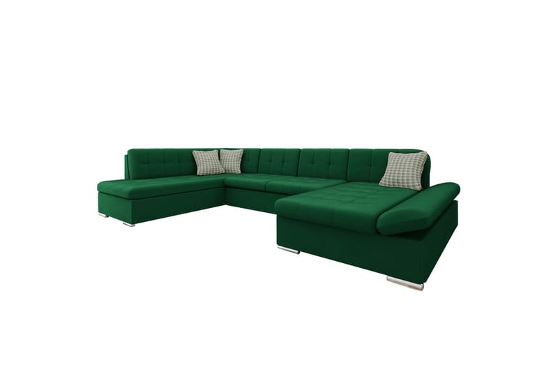 Zumar Soffa med Divan och Schäslong 4-sits - Grön - Möbler - Soffa - Divansoffa & schäslongsoffa - 4 sits soffa med divan