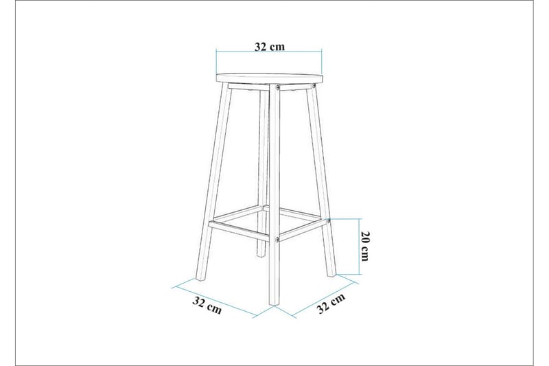 Barstol Heran 62 cm - Svart - Möbler - Fåtölj & stolar - Barstol & barpall