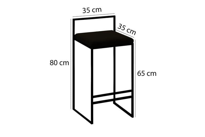 Barstol Lilliput - Mörkgrå - Möbler - Fåtölj & stolar - Barstol & barpall