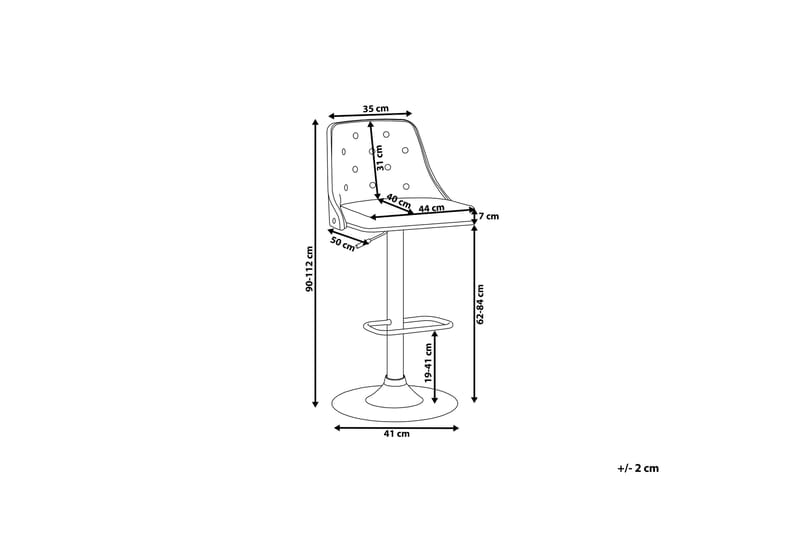 Barstol Vancouver 44 cm - Svart - Möbler - Fåtölj & stolar - Barstol & barpall