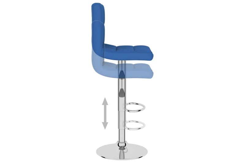 Barstolar 2 st blå tyg - Blå - Möbler - Fåtölj & stolar - Barstol & barpall