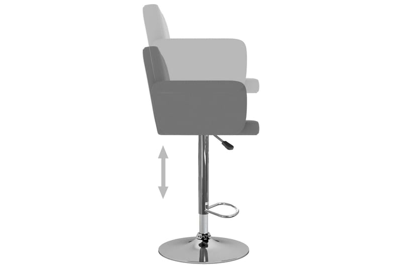Barstolar 2 st grå konstläder - Grå - Möbler - Fåtölj & stolar - Barstol & barpall