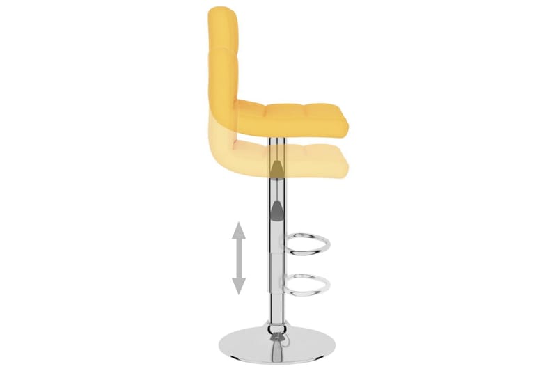 Barstolar 2 st senapsgul tyg - Gul - Möbler - Fåtölj & stolar - Barstol & barpall