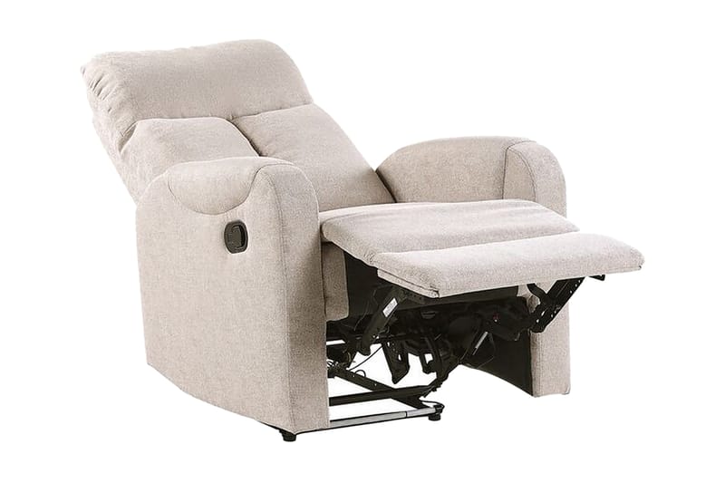 Fåtölj Vakkuri LED-belysning + USB-port - Beige - Möbler - Fåtölj & stolar - Fåtölj - Biofåtölj & reclinerfåtölj