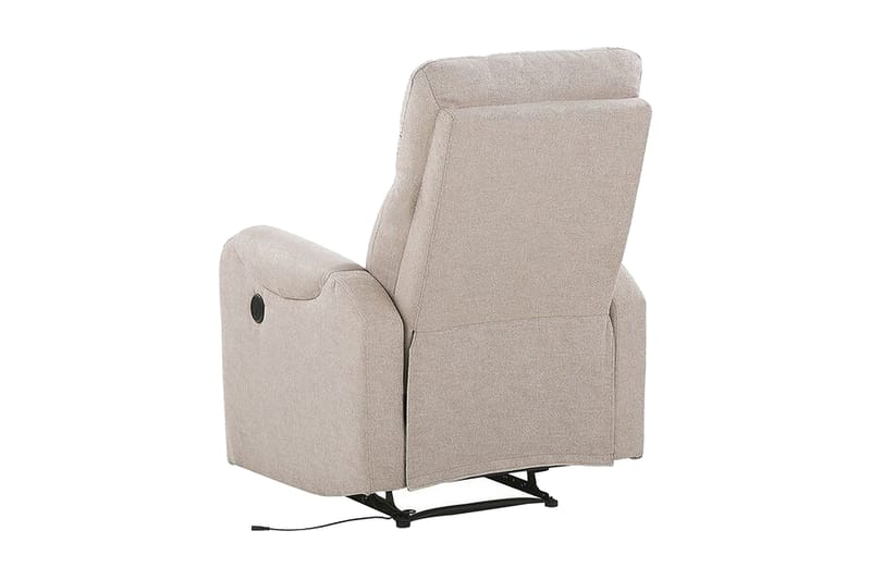 Fåtölj Vakkuri LED-belysning + USB-port - Beige - Möbler - Fåtölj & stolar - Fåtölj - Biofåtölj & reclinerfåtölj