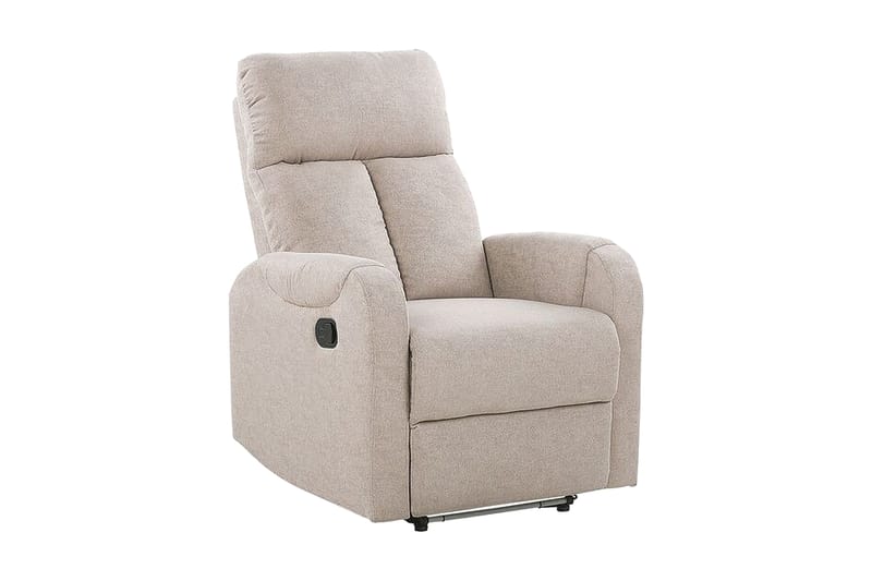 Fåtölj Vakkuri LED-belysning + USB-port - Beige - Möbler - Fåtölj & stolar - Fåtölj - Biofåtölj & reclinerfåtölj