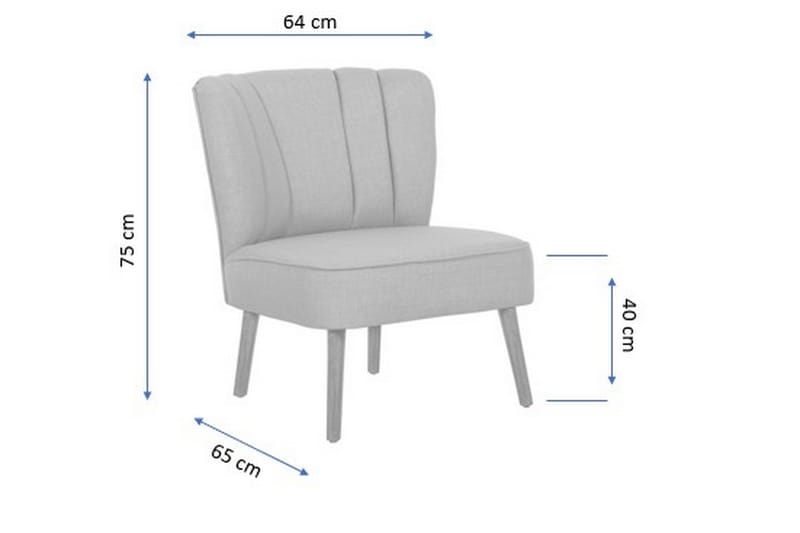 Fåtölj Windfelder med Armstöd - Brun - Möbler - Fåtölj & stolar - Fåtölj