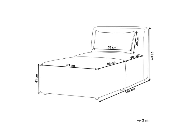 Fabjerg Schäslong 83 cm - Beige - Möbler - Fåtölj & stolar - Fåtölj - Liggfåtölj