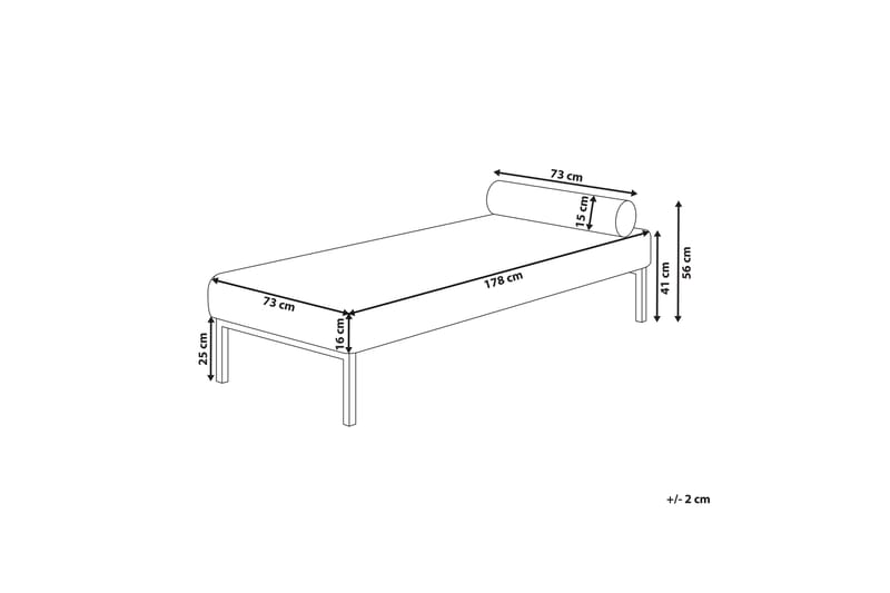 Hagerso Schäslong 178 cm - Svart/Vit - Möbler - Fåtölj & stolar - Fåtölj - Liggfåtölj