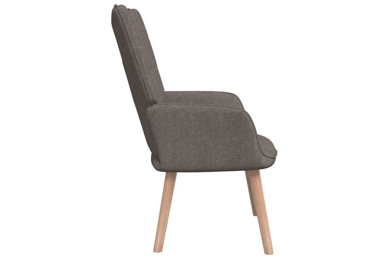 Vilstol med pall 62x68,5x96 cm taupe tyg - Möbler - Fåtölj & stolar - Fåtölj