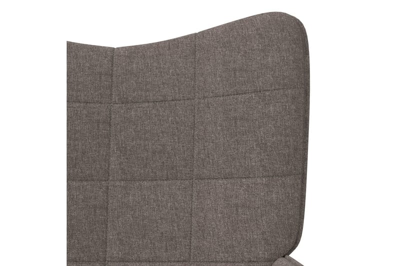 Vilstol med pall 62x68,5x96 cm taupe tyg - Möbler - Fåtölj & stolar - Fåtölj