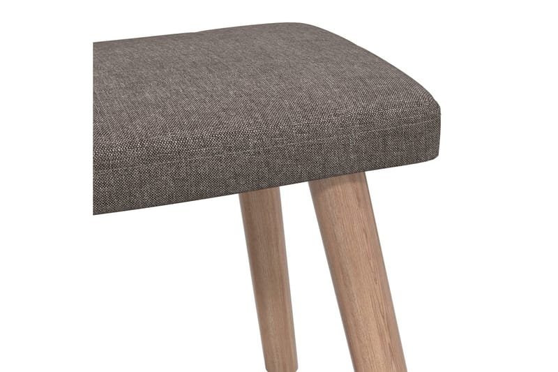 Vilstol med pall 62x68,5x96 cm taupe tyg - Möbler - Fåtölj & stolar - Fåtölj