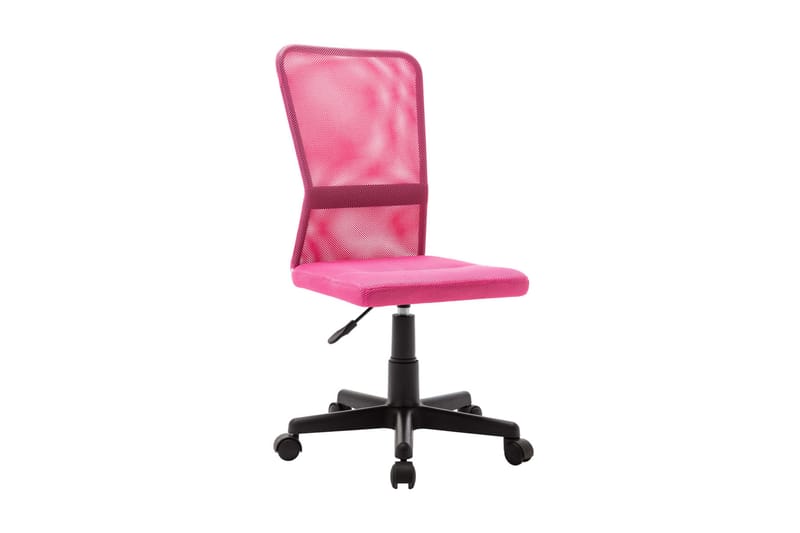 Kontorsstol rosa 44x52x100 cm nättyg - Rosa - Kontorsstol & skrivbordsstol