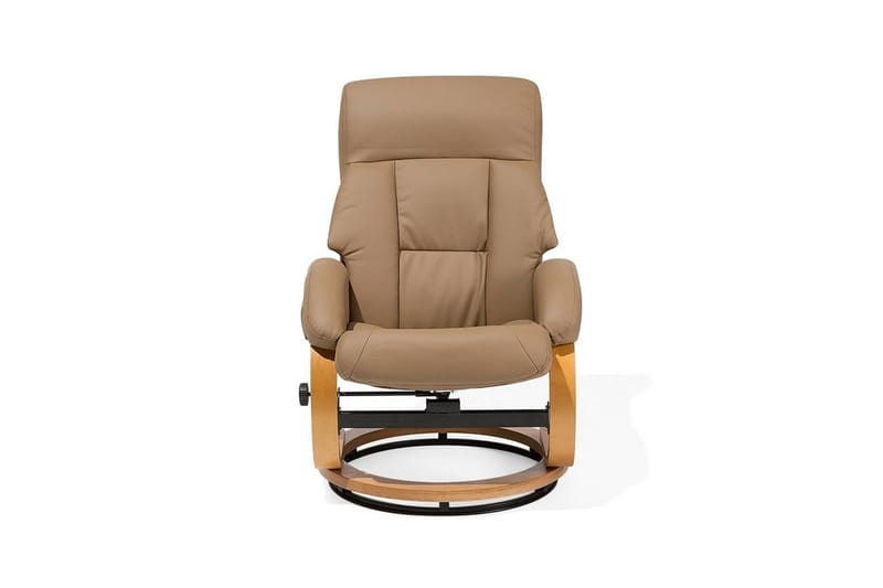 Reclinerstol Force med fotpall - Beige - Möbler - Fåtölj & stolar - Kontorsstol & skrivbordsstol