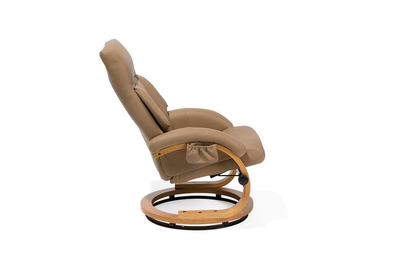 Reclinerstol Force med fotpall - Beige - Möbler - Fåtölj & stolar - Kontorsstol & skrivbordsstol