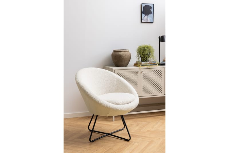 Loungefåtölj Viande - Beige - Möbler - Fåtölj & stolar - Fåtölj