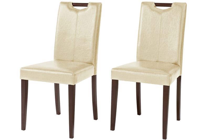 Köksstol Sawyer Konstläder 2-pack - Beige - Möbler - Fåtölj & stolar - Matstol & köksstol