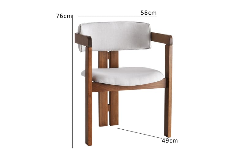 Karmstol Mamuna - Valnöt - Möbler - Fåtölj & stolar - Matstol & köksstol