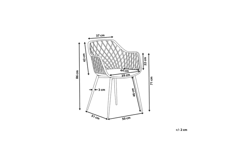 Stol Lawler 2-pack - Ljusgrå - Möbler - Fåtölj & stolar - Matstol & köksstol