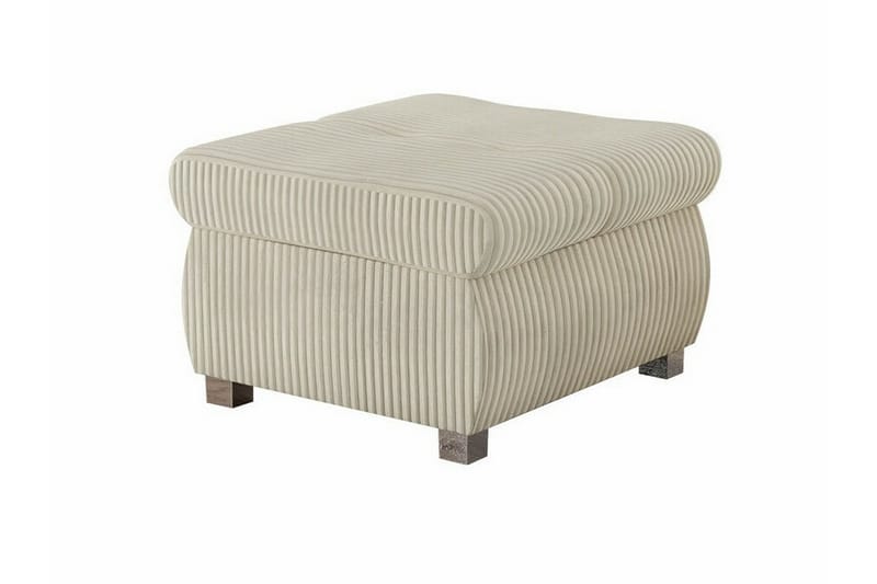 Fotpall Cerys 60 cm - Cream - Möbler - Fåtölj & stolar - Pall & puff - Fotpallar