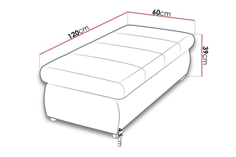 Fotpall Kintore 60 cm - Möbler - Fåtölj & stolar - Pall & puff - Fotpallar