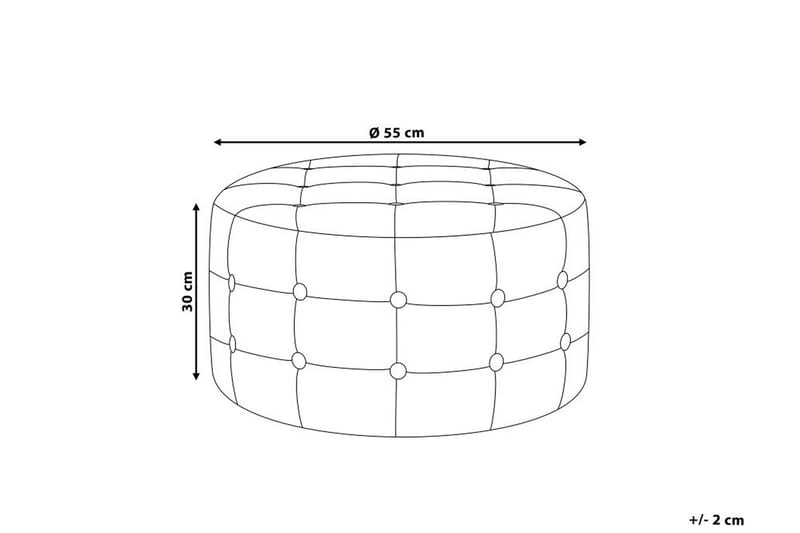 Fotpall Tampa 55|55 cm - Blå - Möbler - Fåtölj & stolar - Pall & puff - Fotpallar