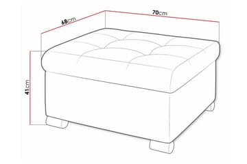 Fotpall Trefor 68 cm - Möbler - Fåtölj & stolar - Pall & puff - Fotpallar