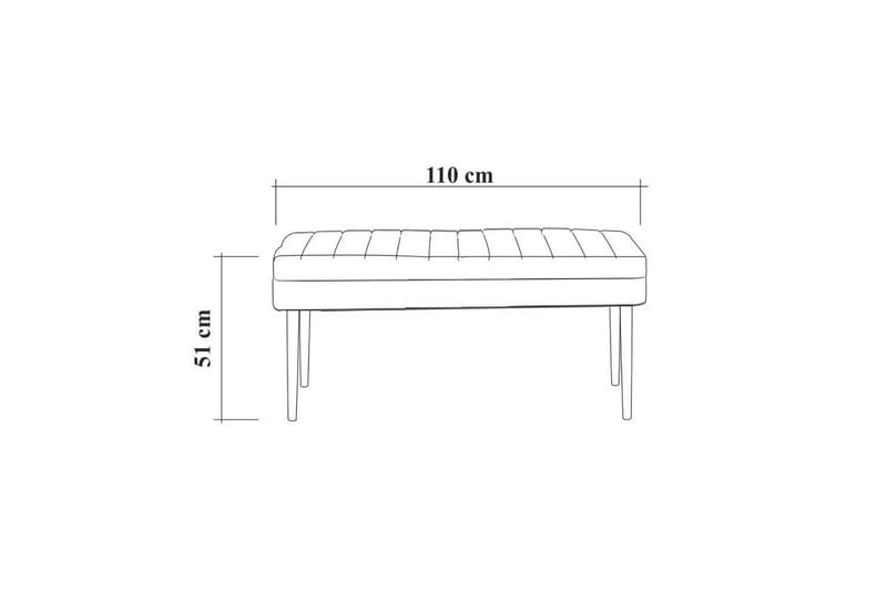 Sittpall Vinadi 90 cm - Brun - Möbler - Fåtölj & stolar - Pall & puff