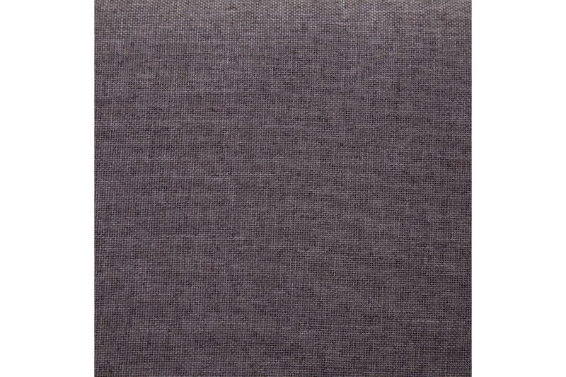 Bänk med förvaringsutrymme 116 cm taupe polyester - Brun - Möbler - Fåtölj & stolar - Sittbänk - Sittbänk med förvaring