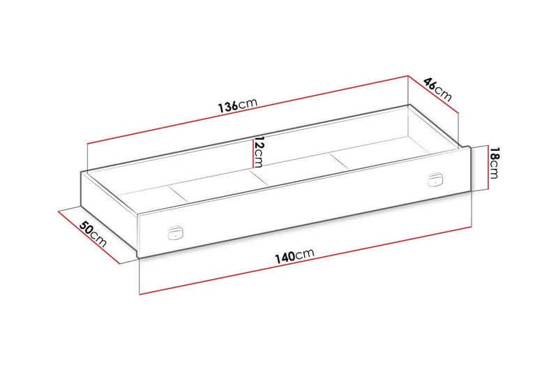 Sängkista Rathmore 140 cm - Grå - Möbler - Fåtölj & stolar - Sittbänk - Sängbänk