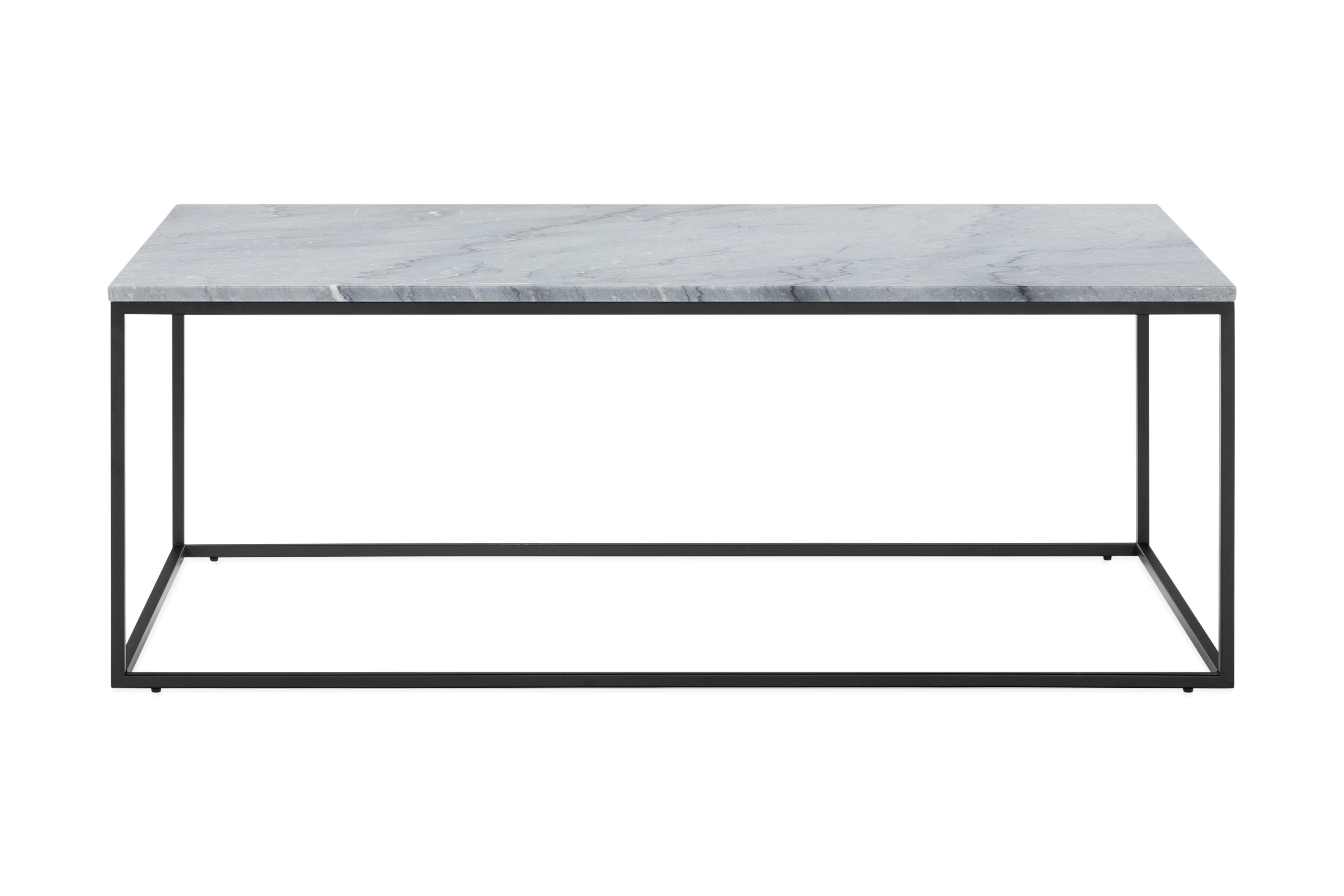 Soffbord Titania 120 cm Marmor - Grå/Svart