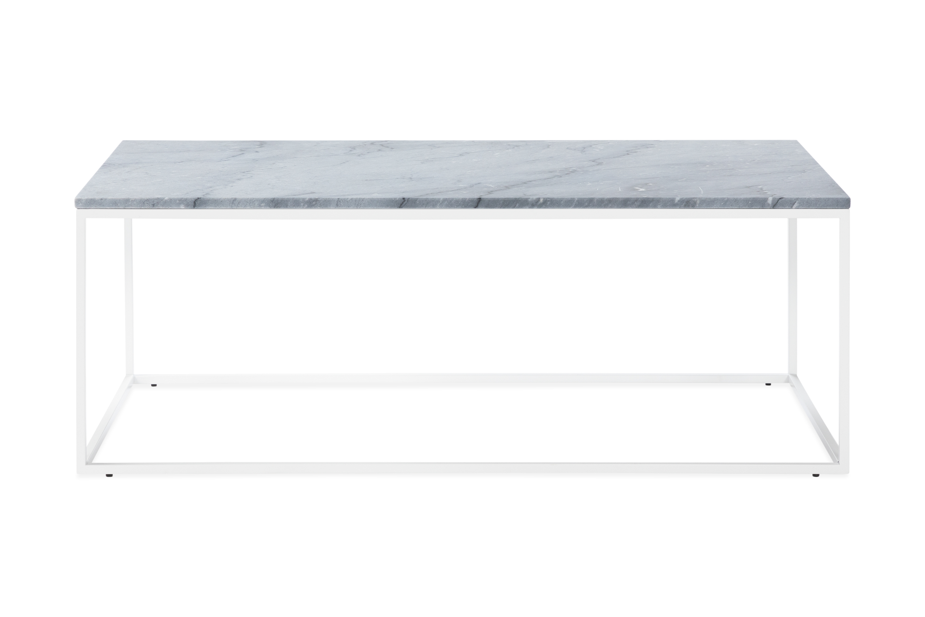 Soffbord Titania 120 cm Marmor - Grå/Vit